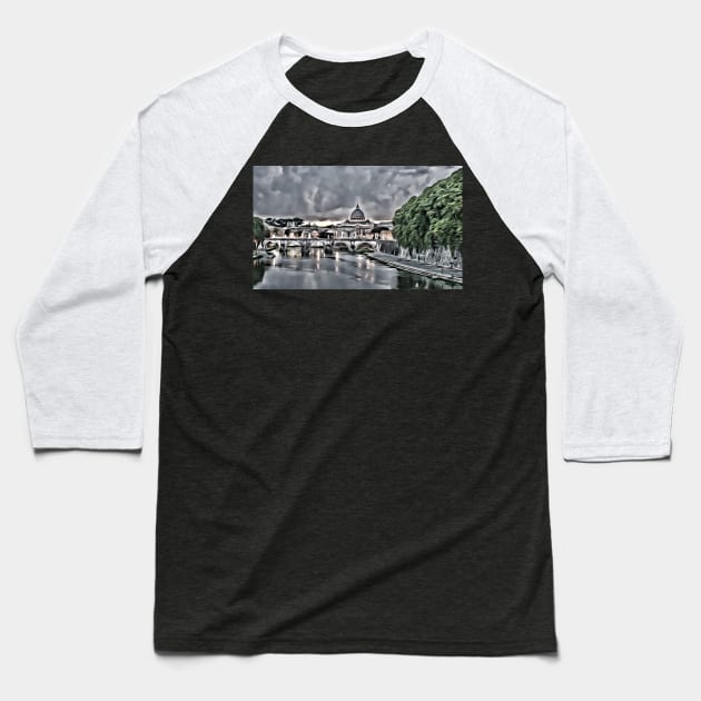 bridge Baseball T-Shirt by MikiKaric